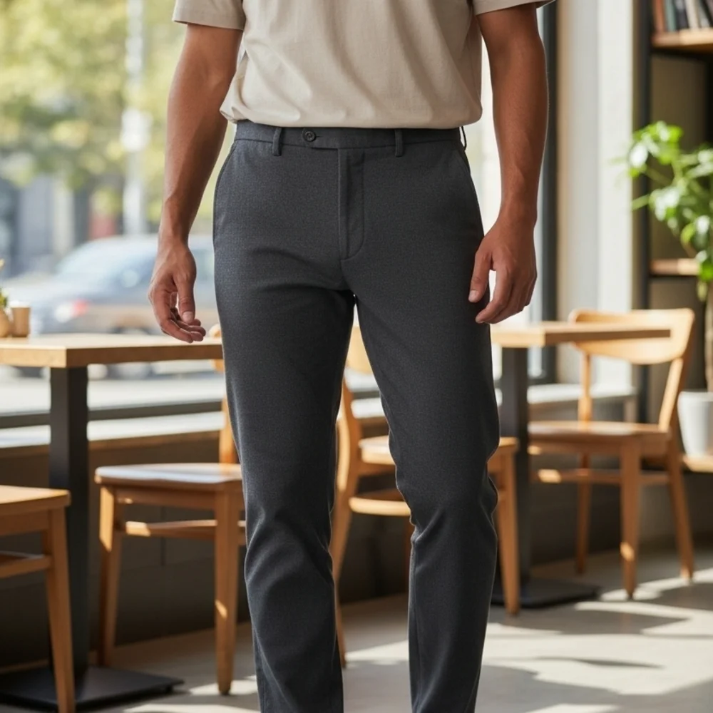 George Men's Dark Gray Dress Pants 34 - Picture 9 of 9